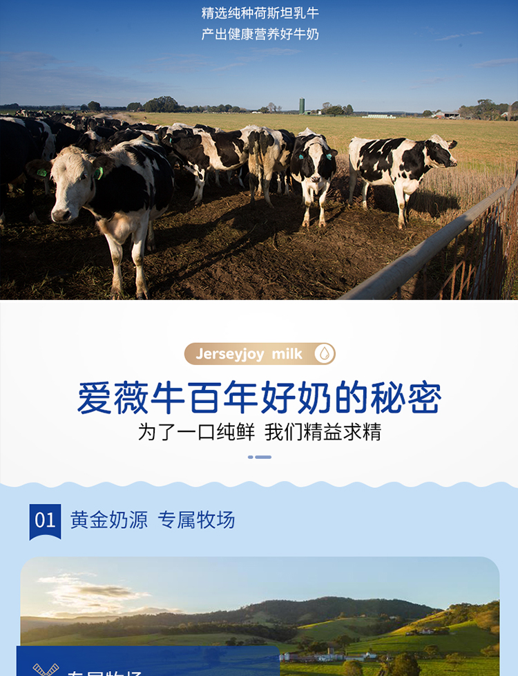 澳大利亚爱薇牛jerseyjoy中老年人活力配方奶粉800g*2