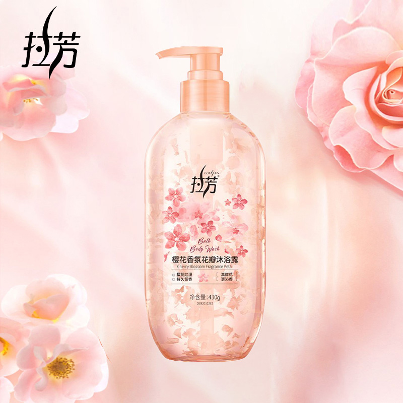 拉芳香氛花瓣沐浴露樱花430g