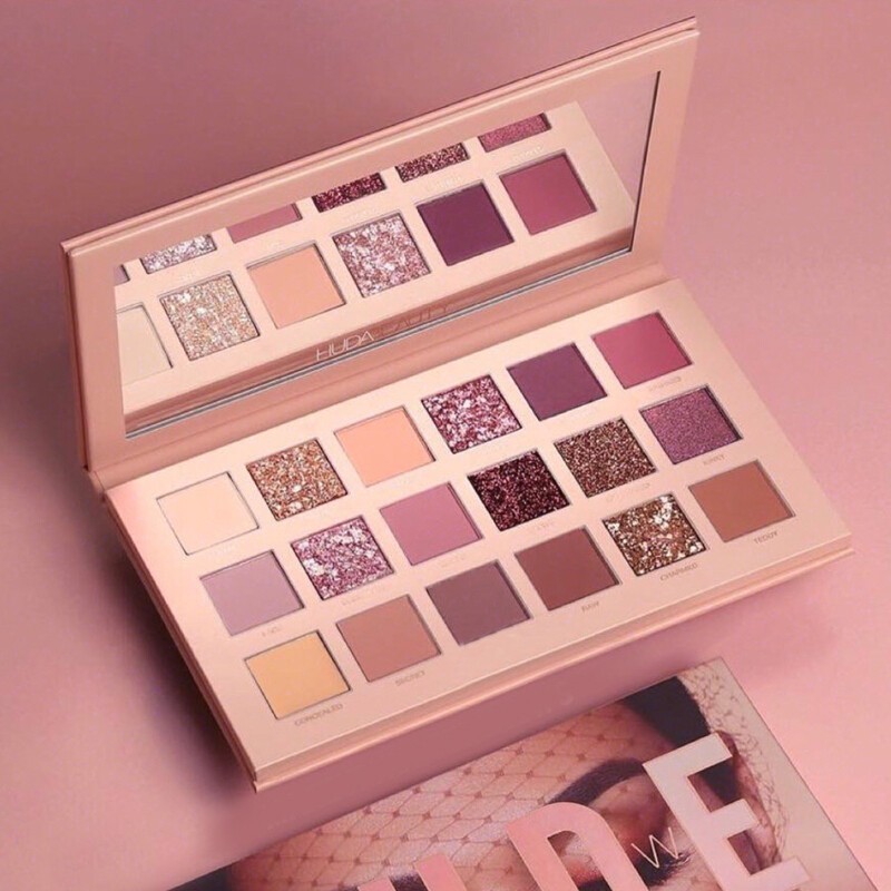 huda beauty 眼影盘nude 大地色桃花妆沙漠黄昏玫瑰盘神仙盘 哑光珠光